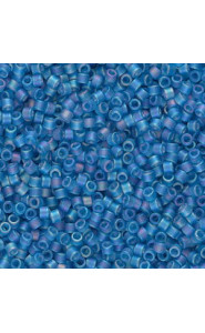 Miyuki delica Beads 11/0 - Matted transparent capri blue ab DB-862